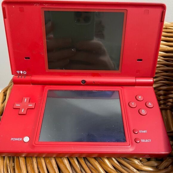 Nintendo DS Red Handheld Console System W/ Case CYR-001 US Tested, Works - Picture 2 of 8
